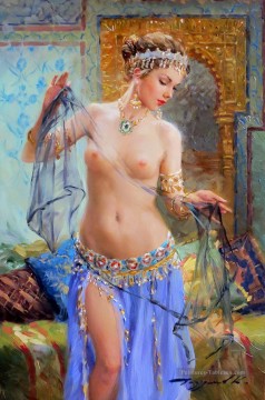 Belle femme KR 022 Impressionniste nue Peinture à l'huile